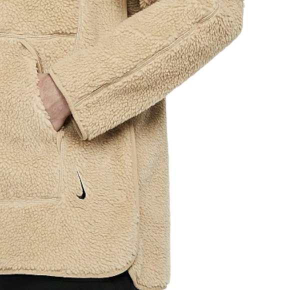 Nike Yoga Therma-Fit  Sherpa Fleece Sweatshirt Beige DD2182-247 - Picture 4 of 8